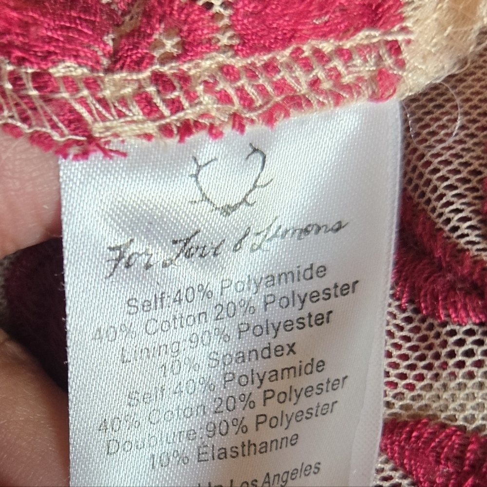 For Love and Lemons Temecula Maxi Dress in Wine M - Picture 3 of 10